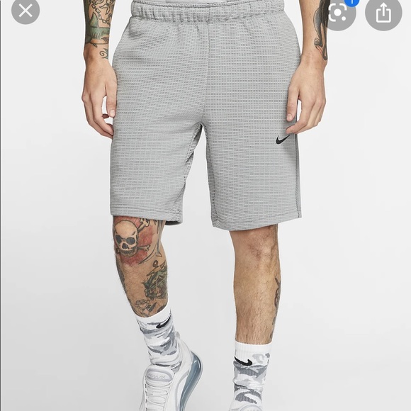 Men's Nike Sportswear Tech Pack Knit Shorts Gray - Picture 4 of 9